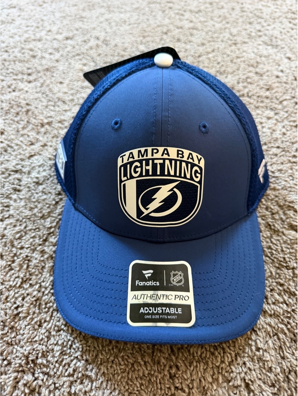 Fanatics Tampa Bay Lightning Authentic Pro Adjustable Hat